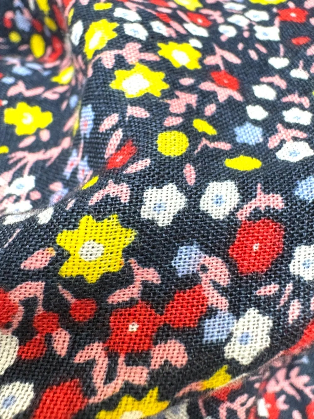 J. CREW Linen Cotton Maxi Dress Size 2 Tiny Floral Strappy NWOT Cottage Prairie